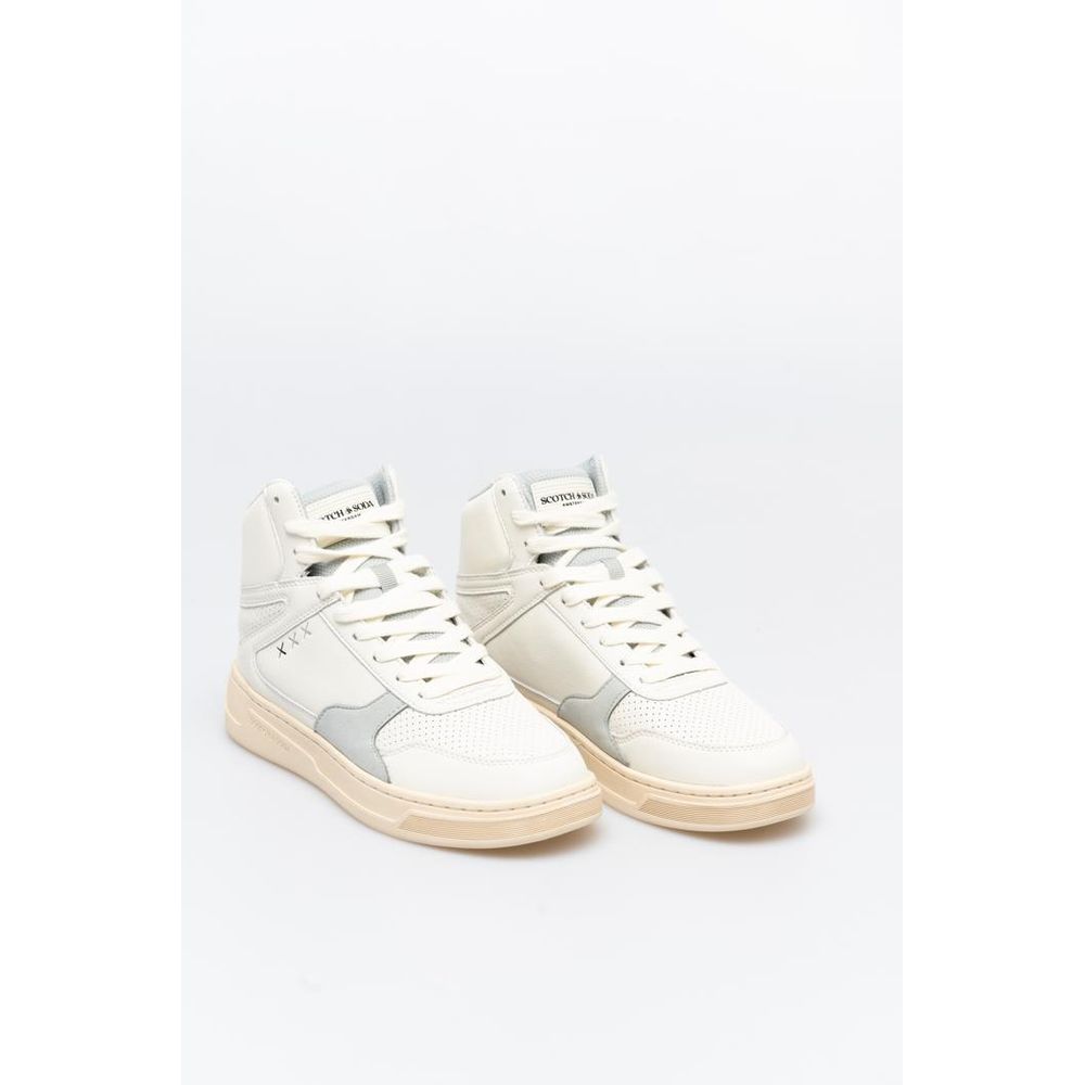 White And High Top Sneakers