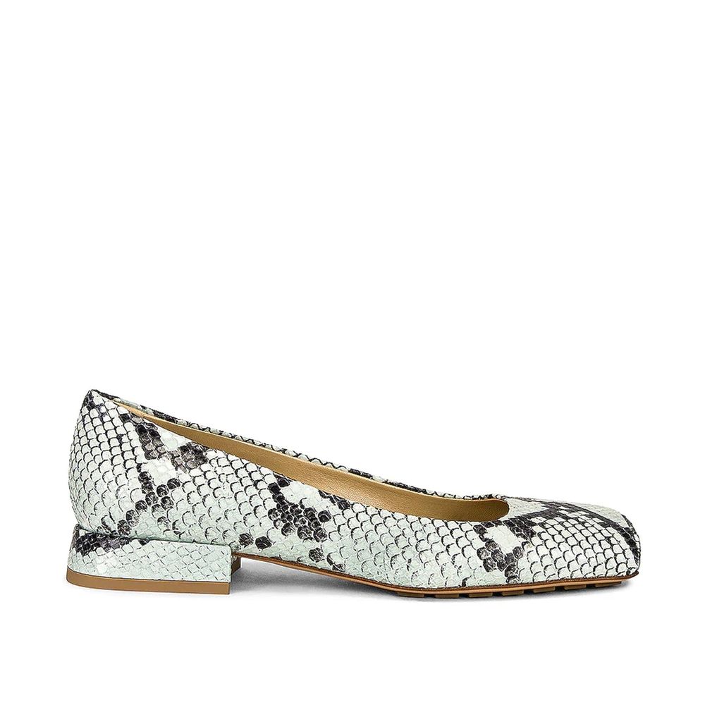 Bicolor Calfskin Ballet Flats