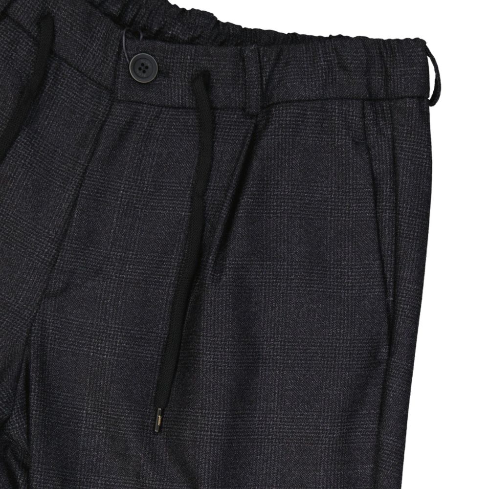 Gray Wool Casual Pants