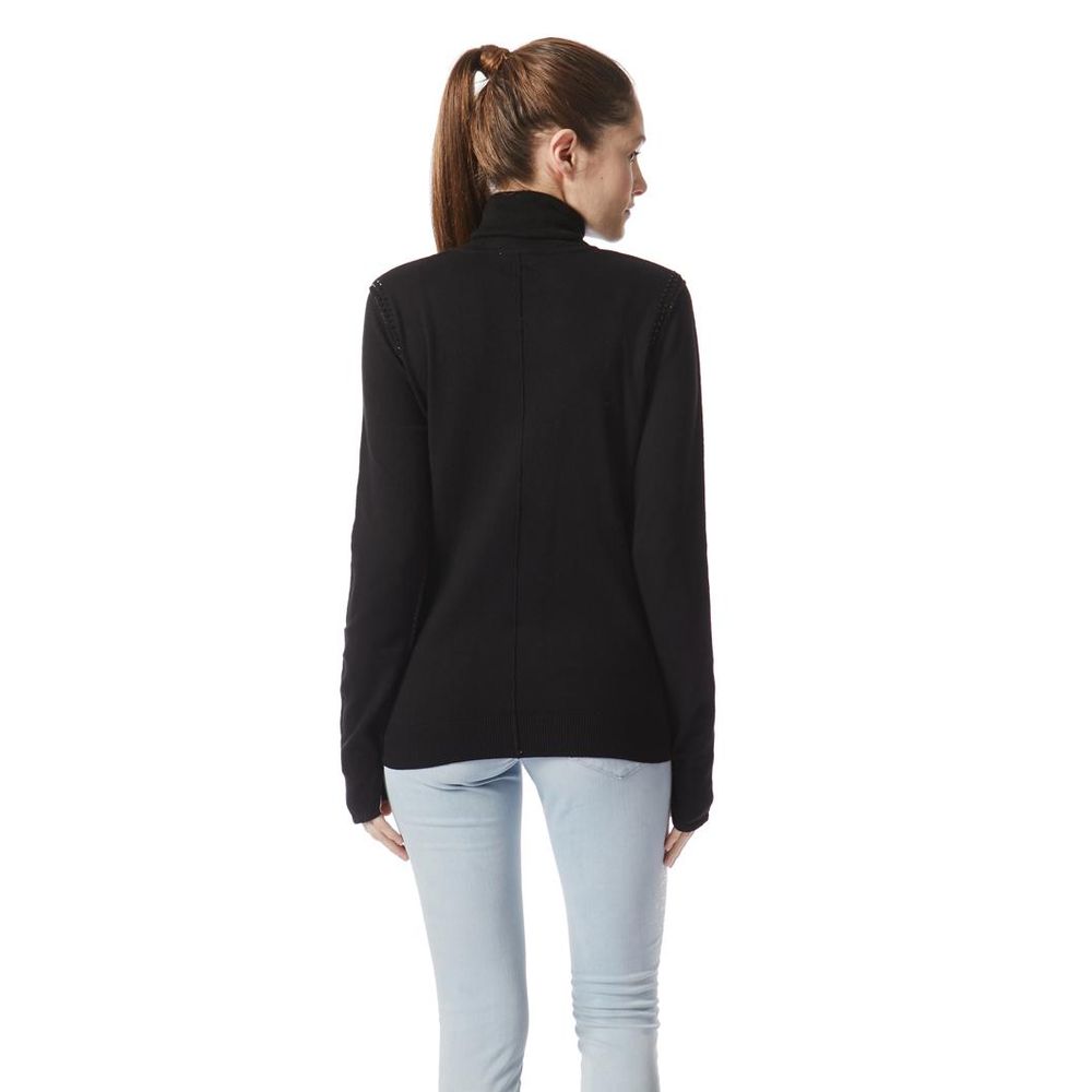 Black Cotton Turtleneck