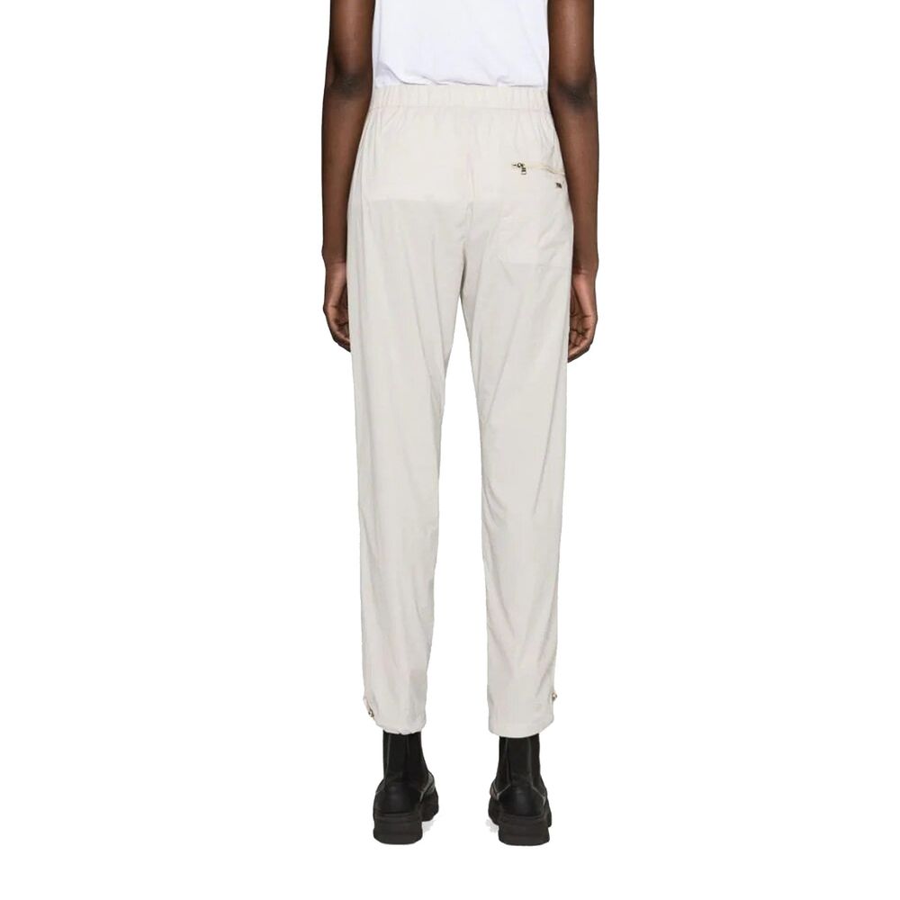 Gray Elastane Casual Pants