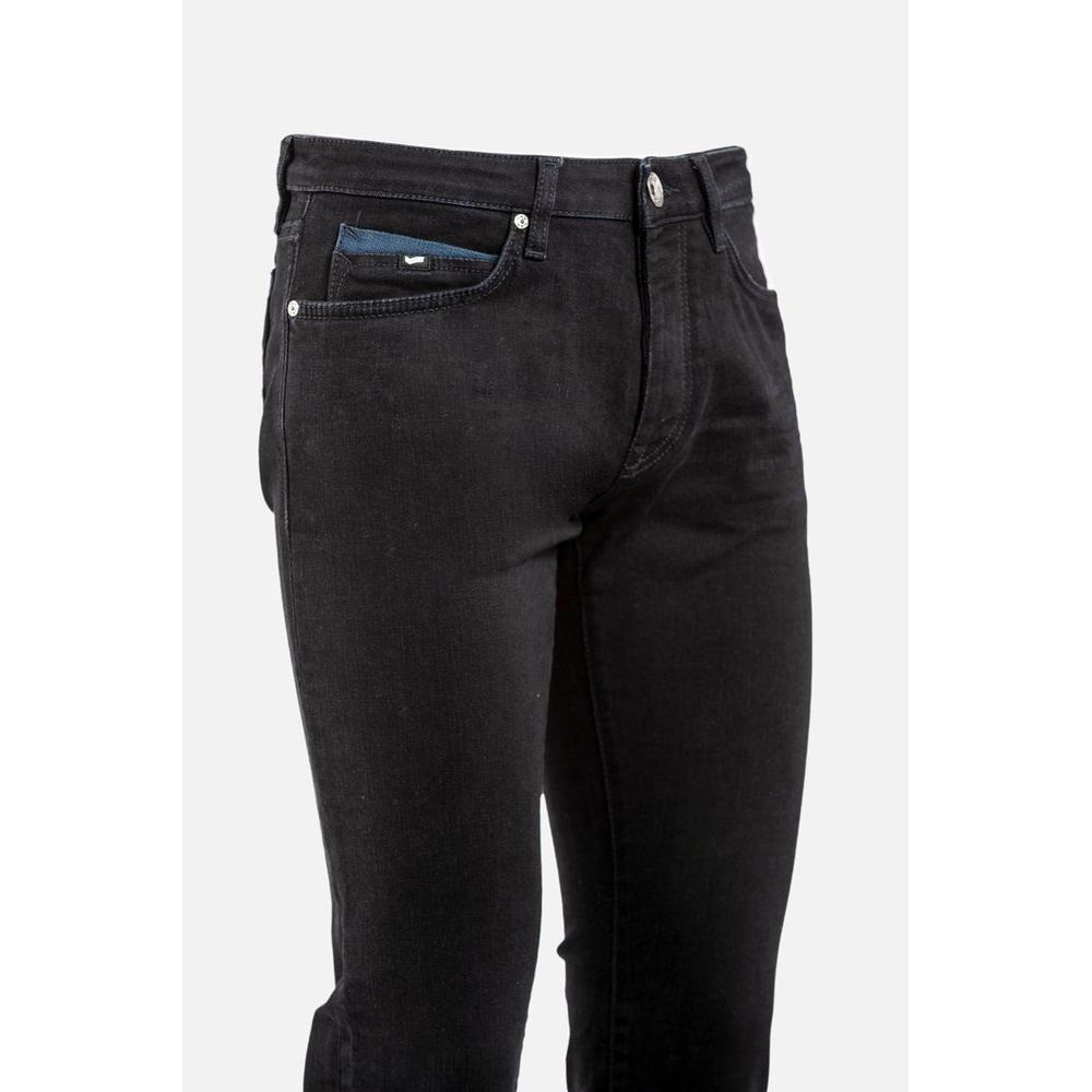 Black Cotton Jeans Denim