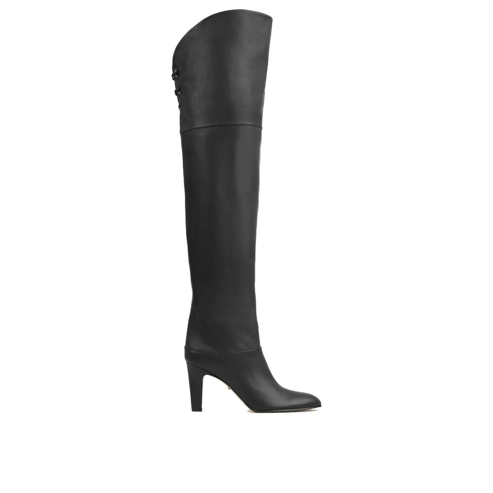 Black Calfskin Boots