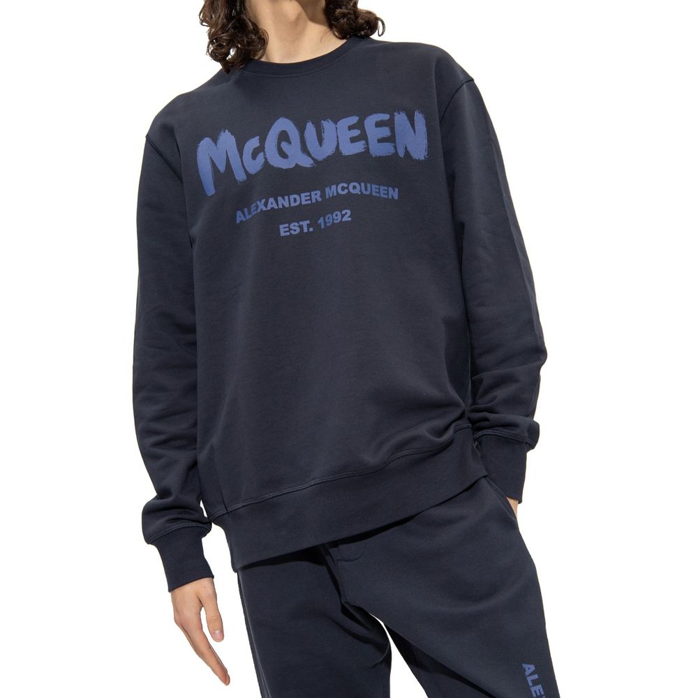 Blue Cotton Sweatshirt