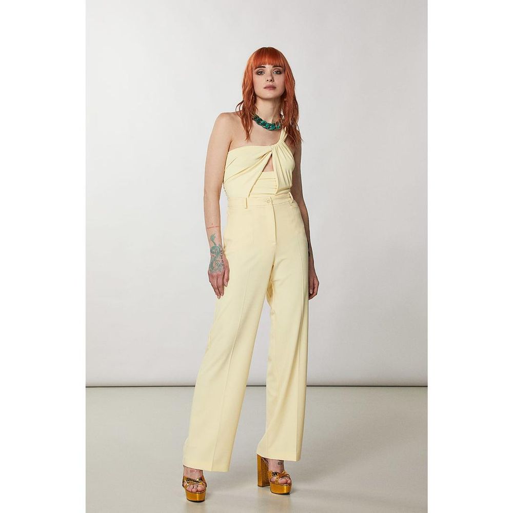 Yellow Acetate Tank Tops