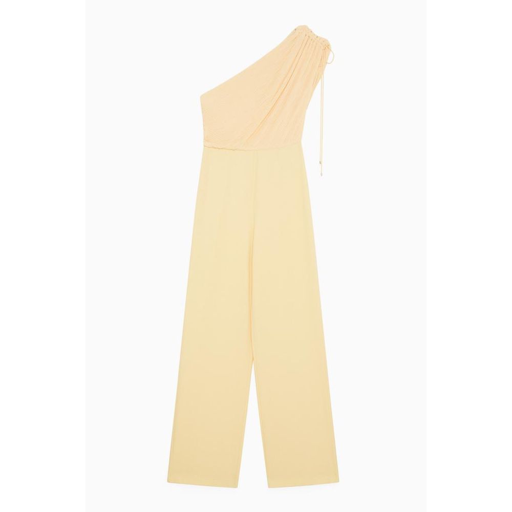Yellow Polyester Jumpsuit
