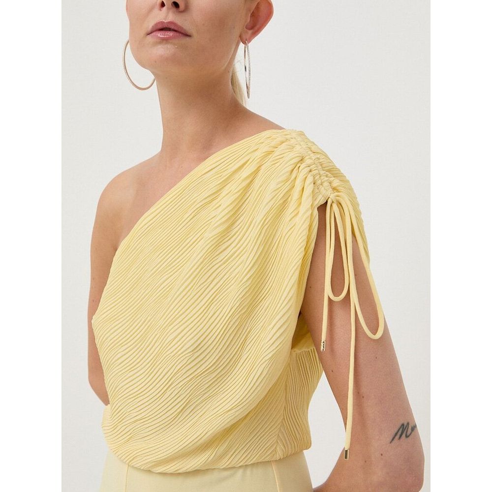 Yellow Polyester Jumpsuit