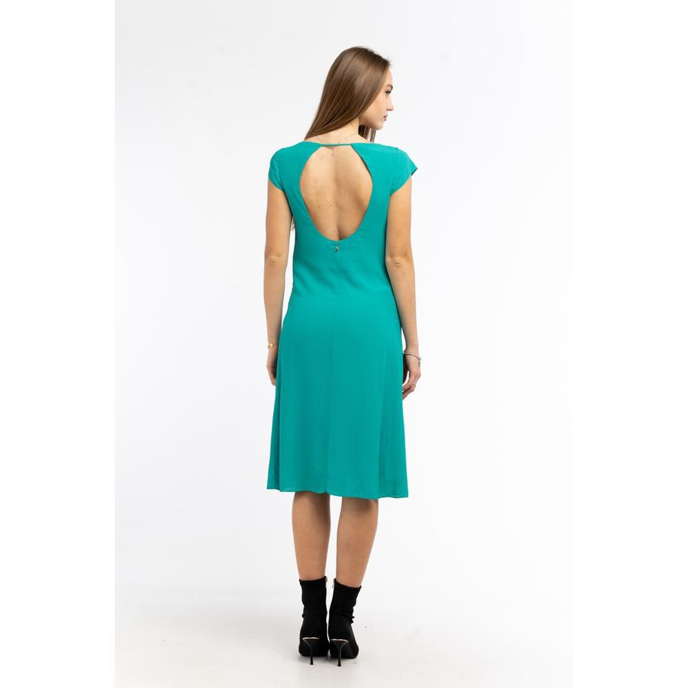 Green Viscose Casual Dress