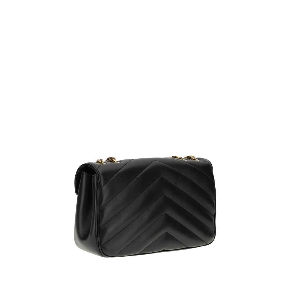 Black Calf Leather Bos Taurus Shoulder Bag