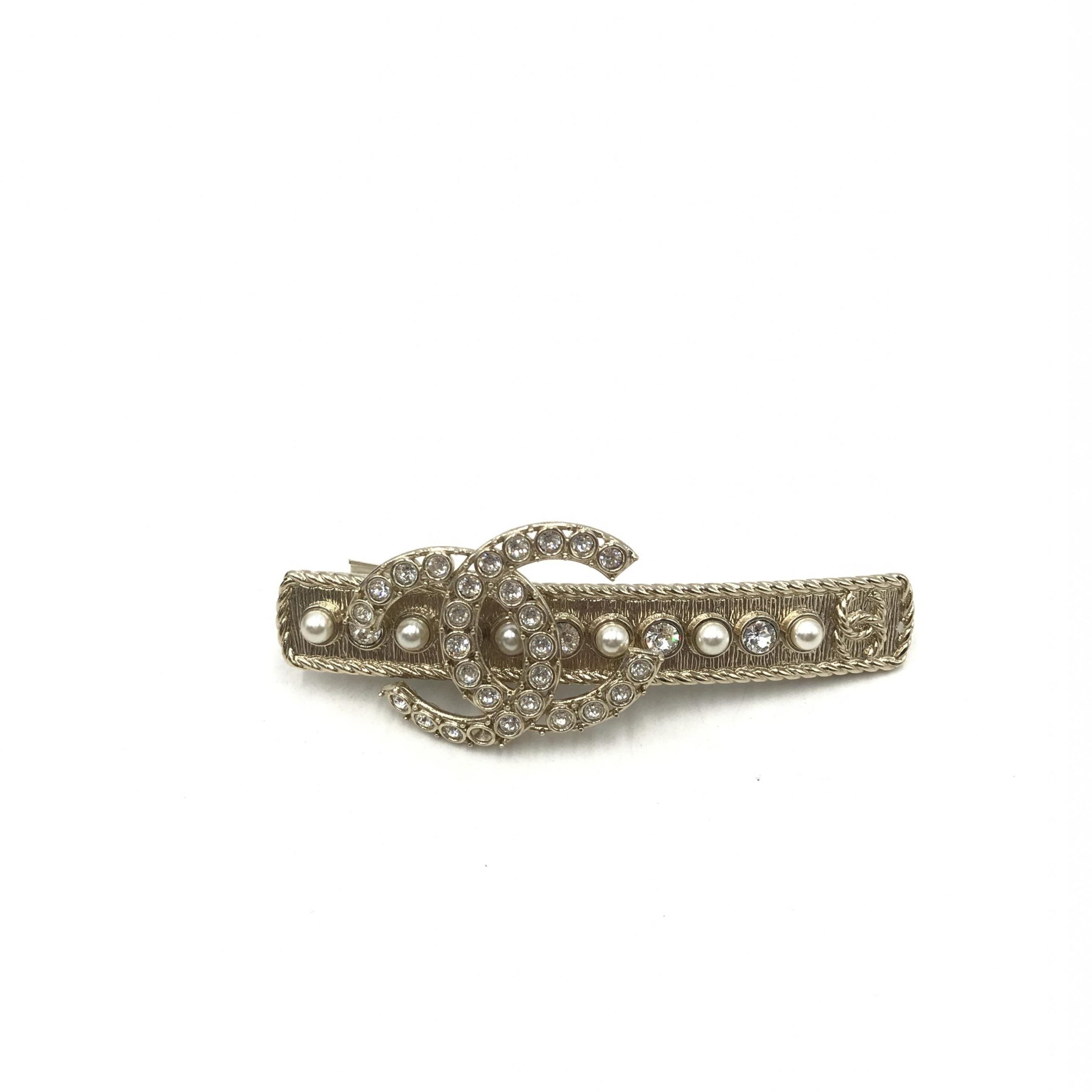 Crystal Pearl CC Hair Clip
