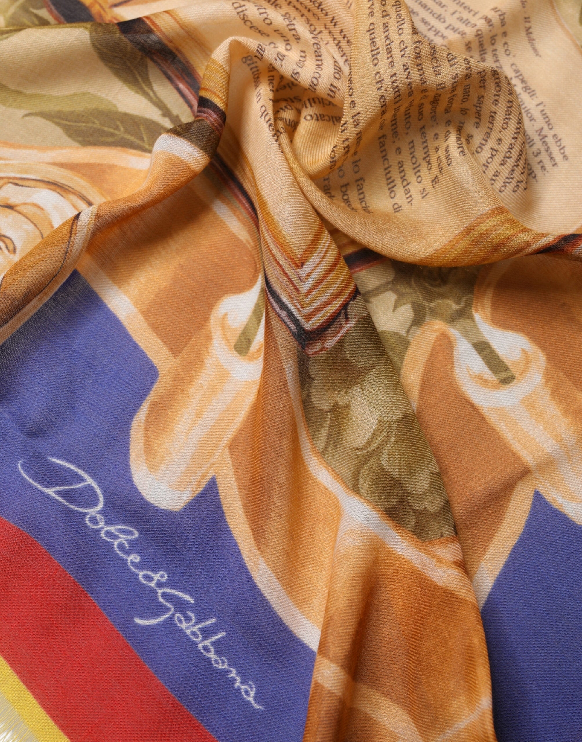 Multicolor Italy China Shawl Wrap 140cm x 130cm Scarf