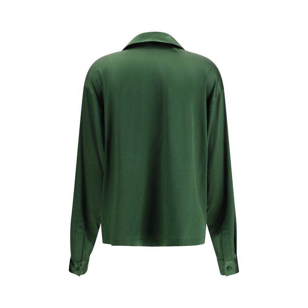 Bicolor Silk Shirt