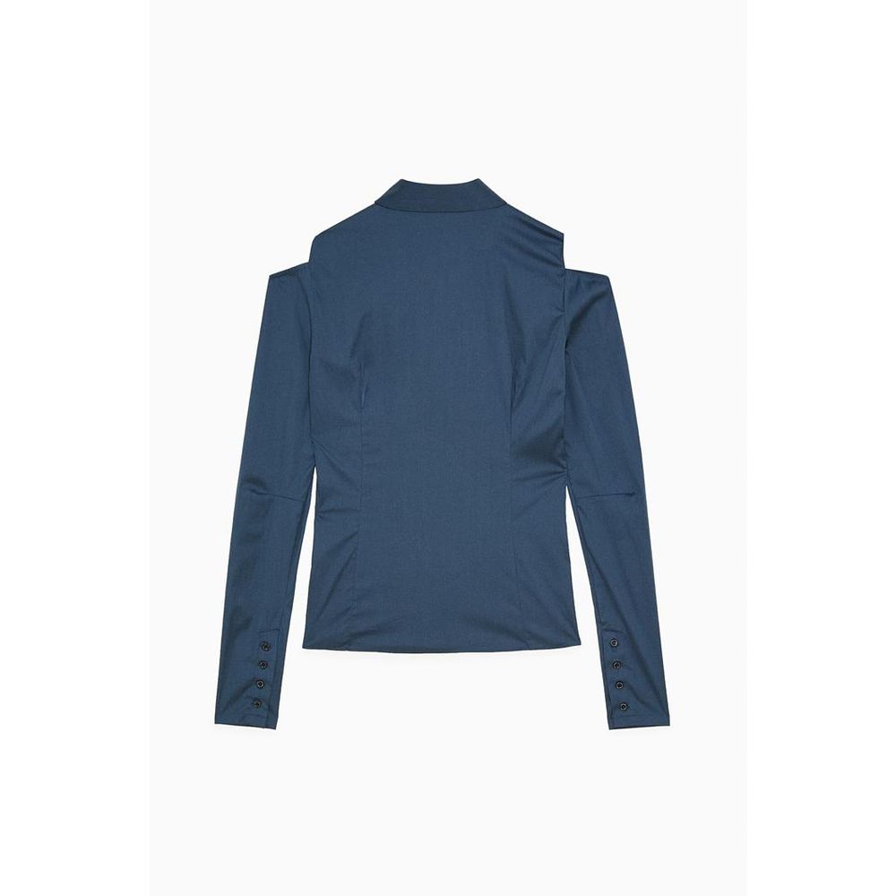 Blue Cotton Blouse