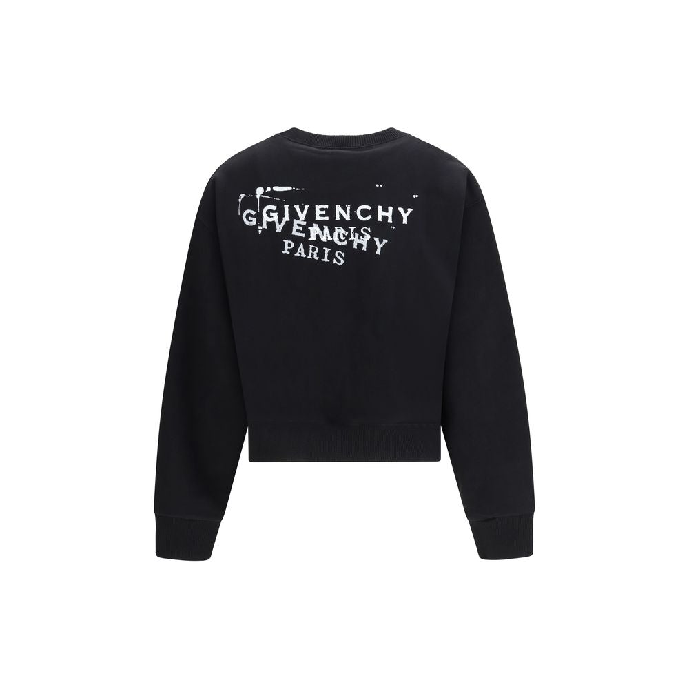 Black Cotton Sweatshirt