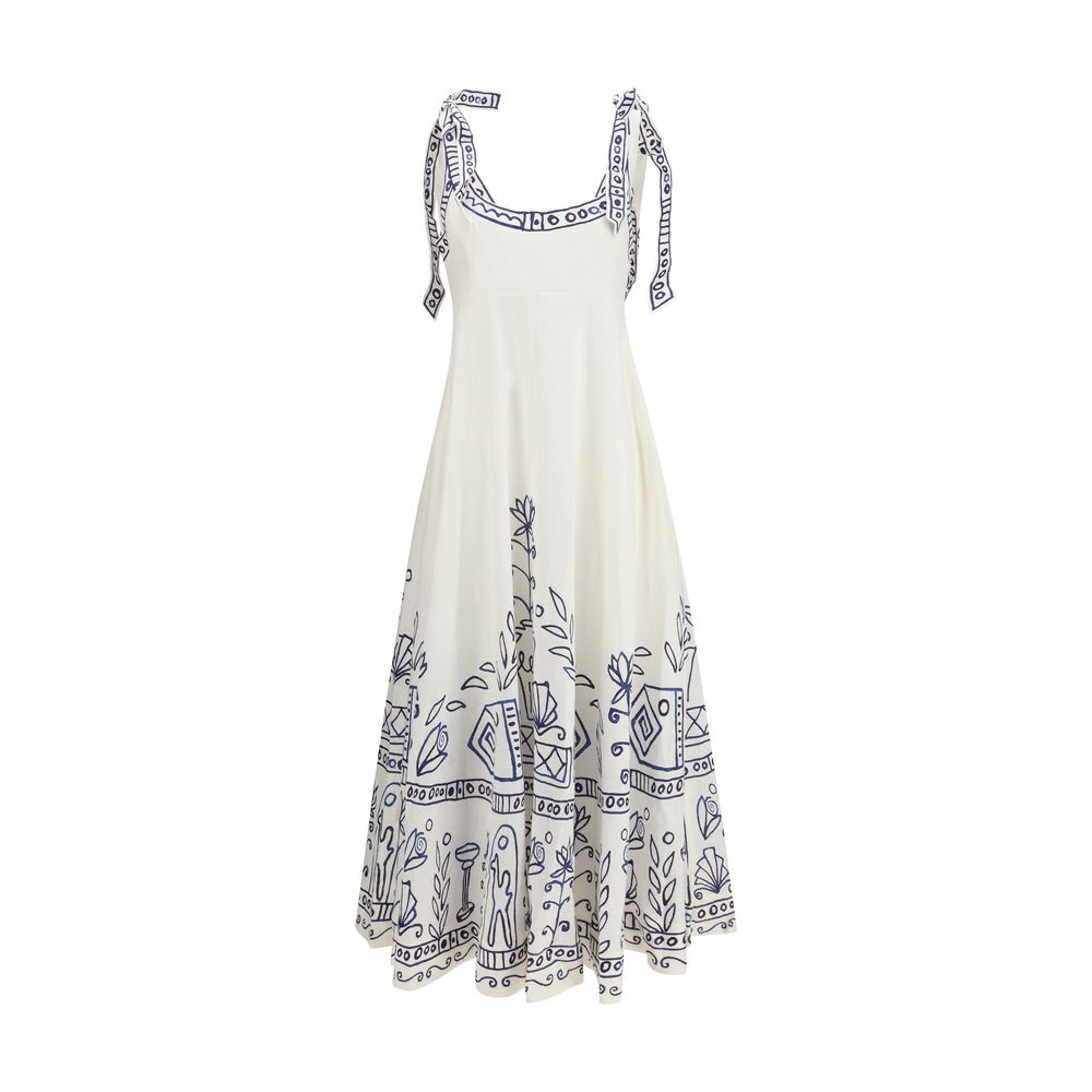 White Linen Casual Dress