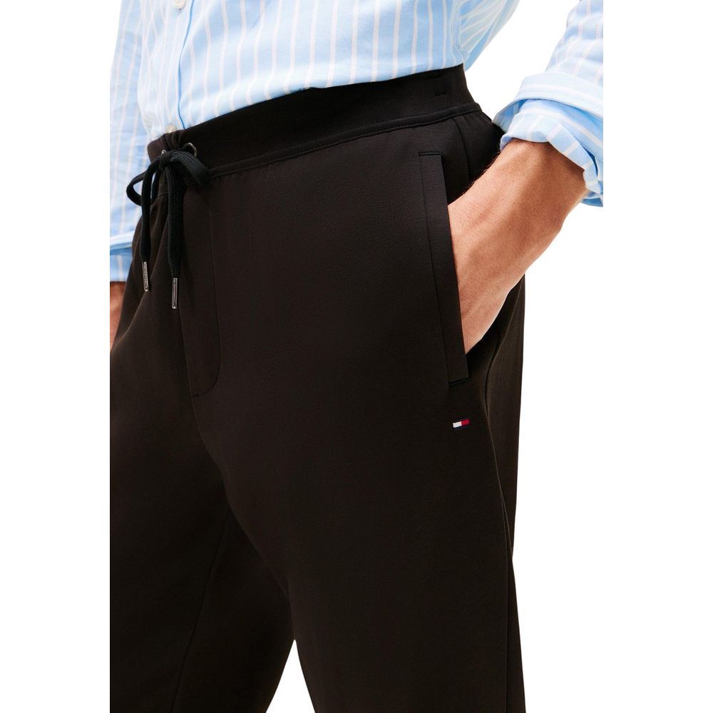 Black Cotton Joggers (Workout Pants)