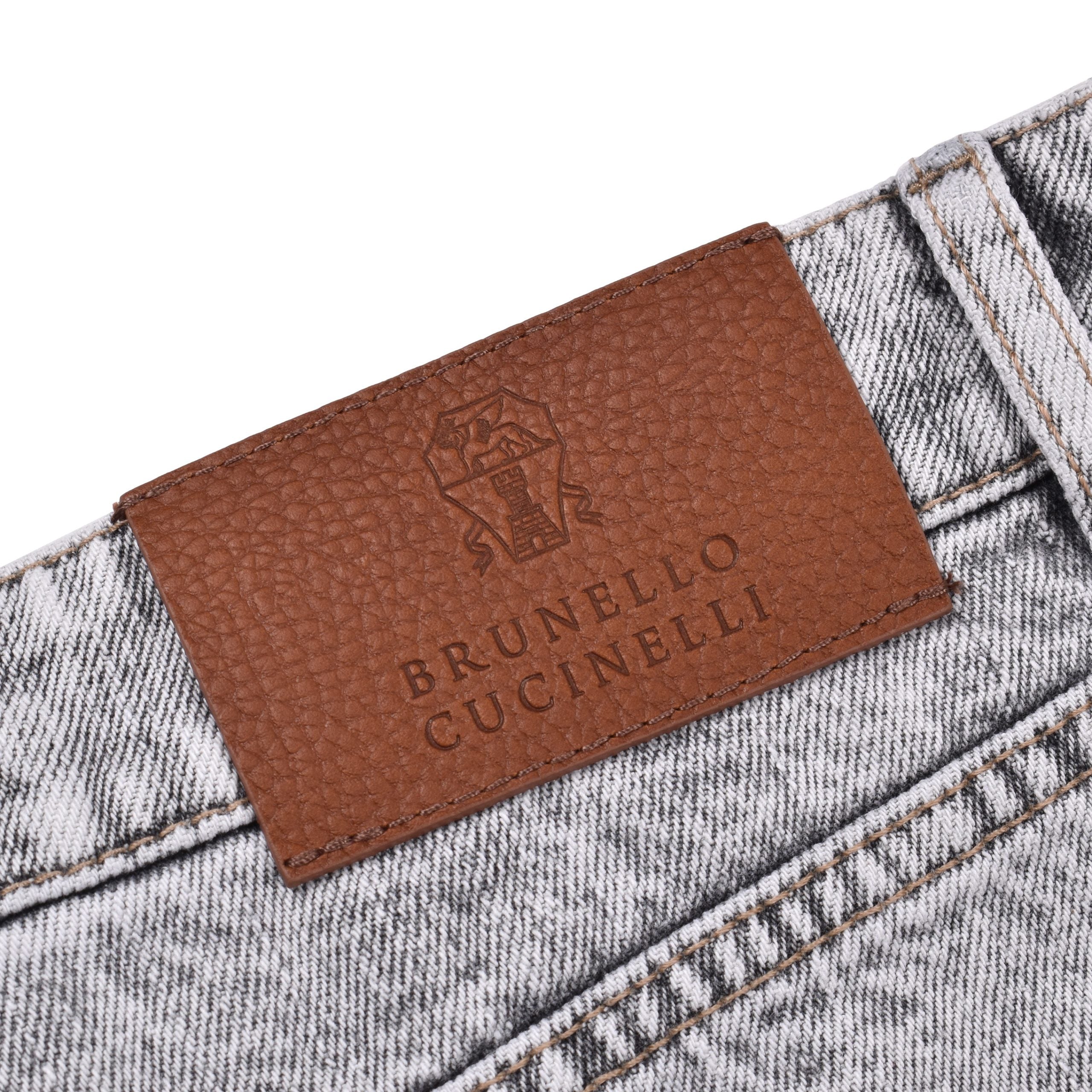 Black Cotton Straight-Leg Jeans