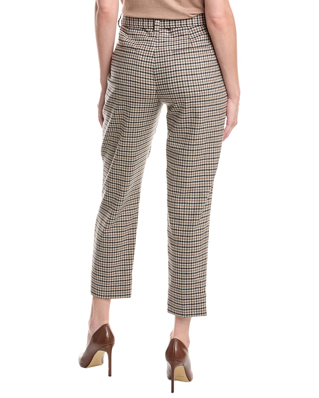 Multicolor Wool Casual Pants