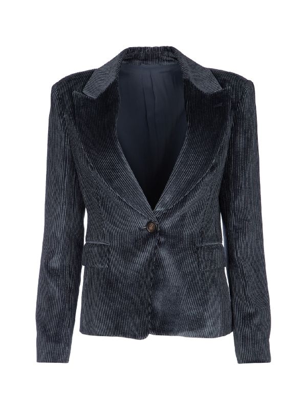Blue Viscose Jacket