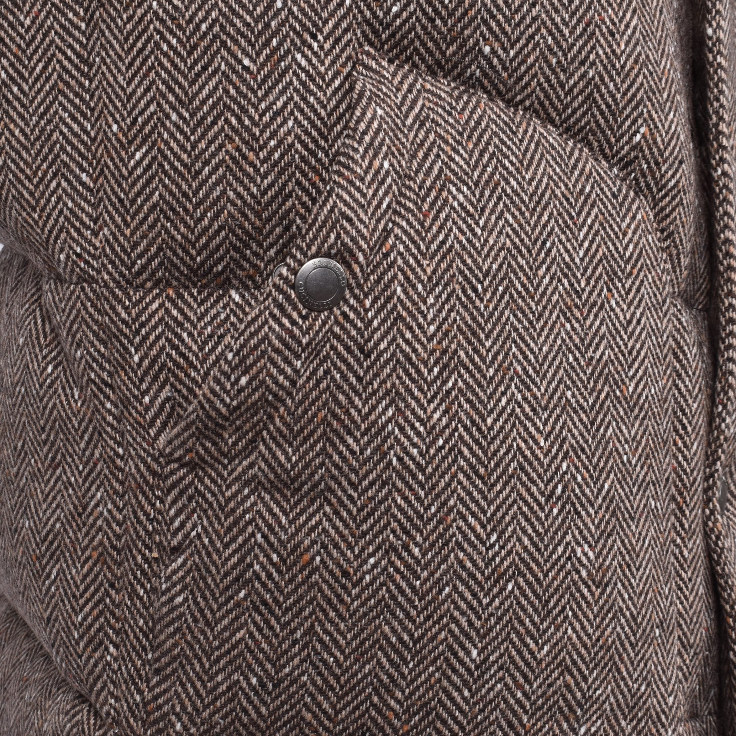Brown Wool Sleveless Jacket