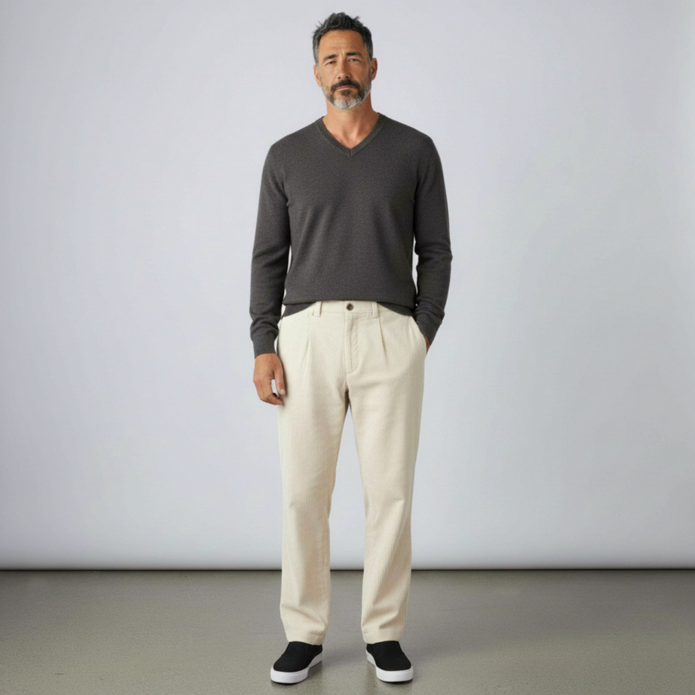 White Cotton Pants
