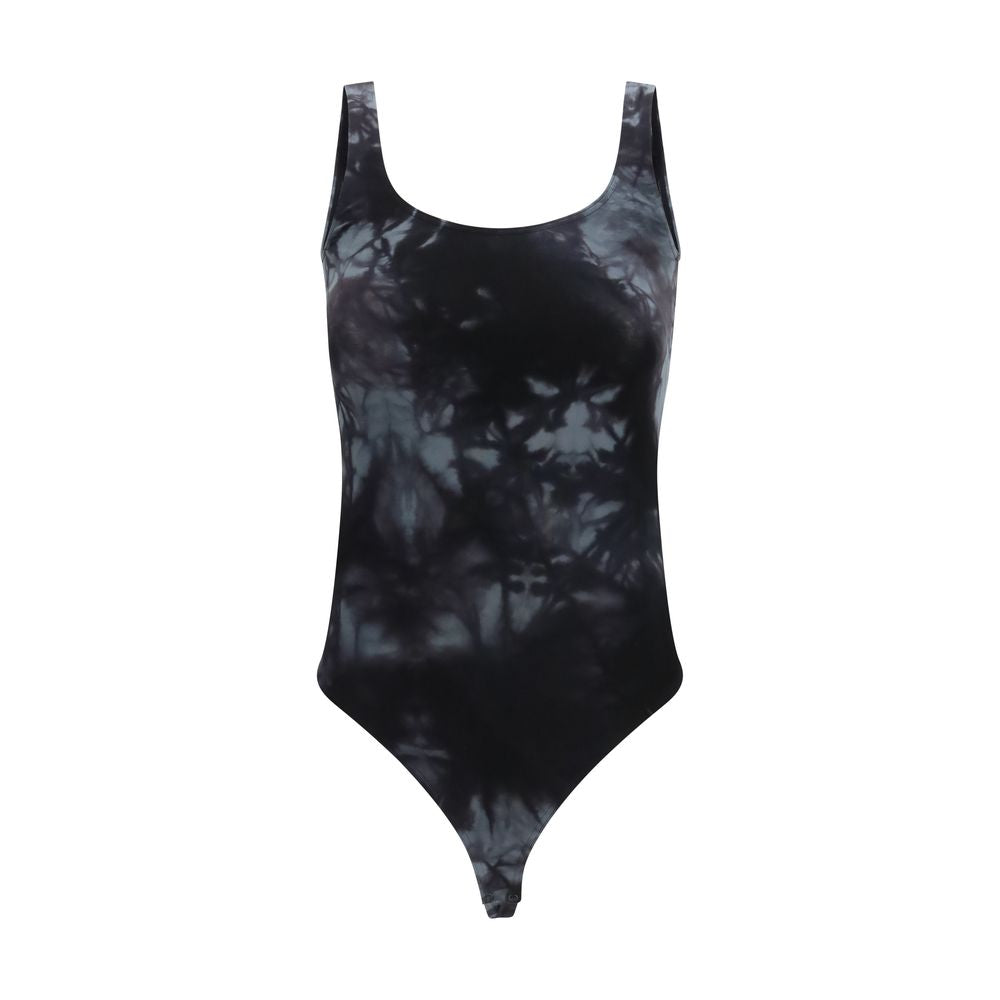 Black Cotton Bodysuit