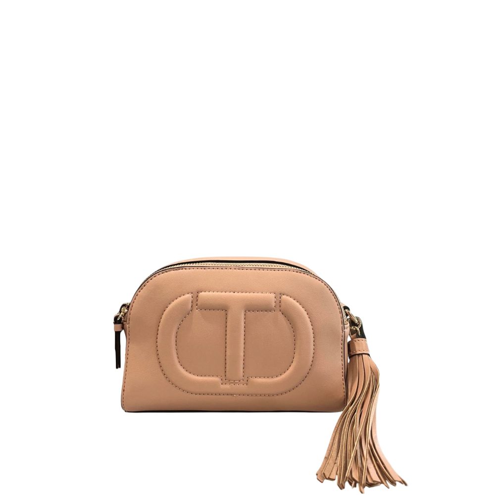 Pink Faux Leather Women Crossbody