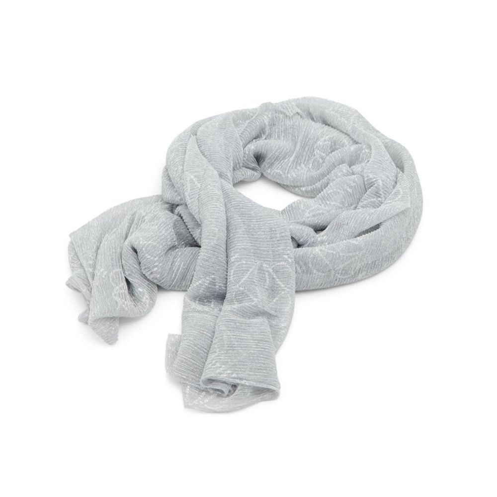 Silver Polyacrylic Scarf