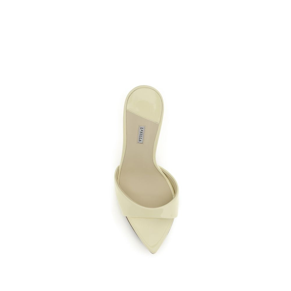 Bicolor Calf Leather Bos Taurus Stiletto Heel Sandals