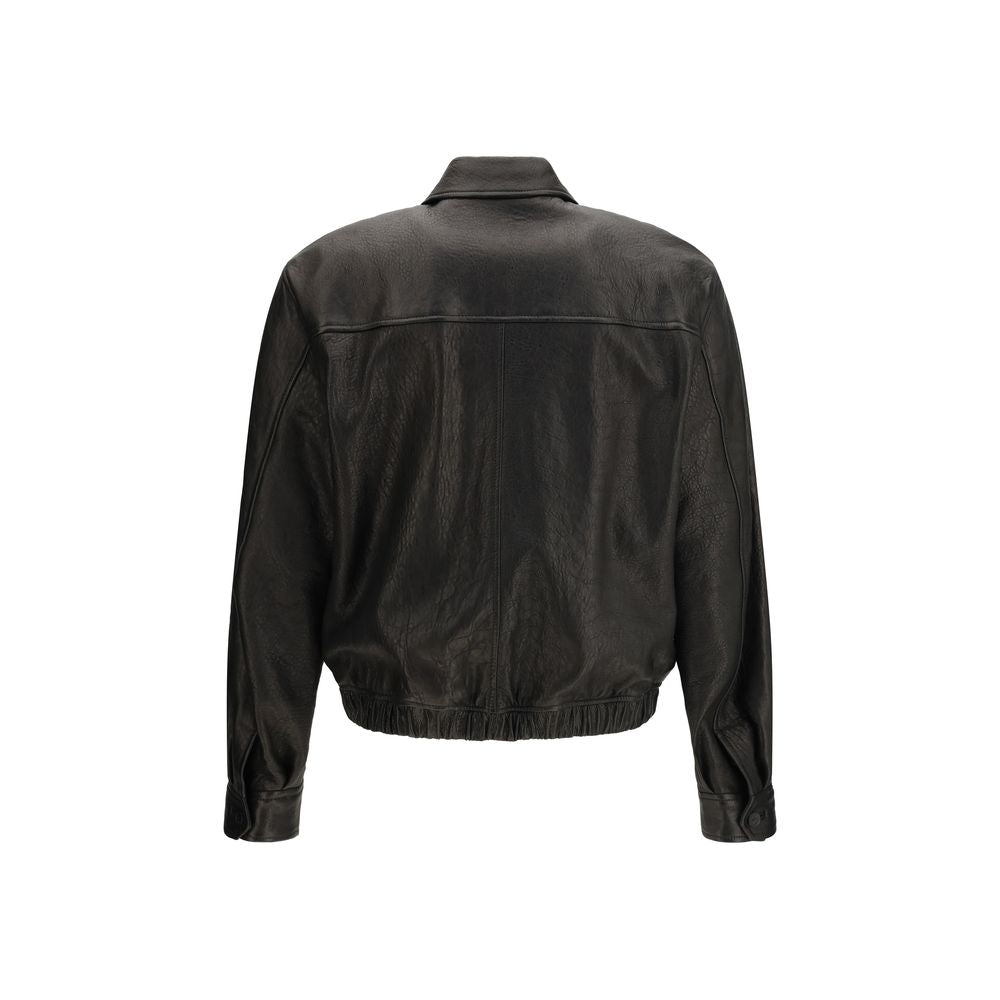 Black Lamb Ovis Aries Aries Leather Jacket