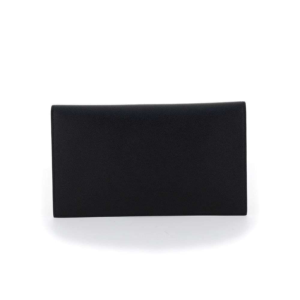 Black Calf Leather Bos Taurus Clutch Bag