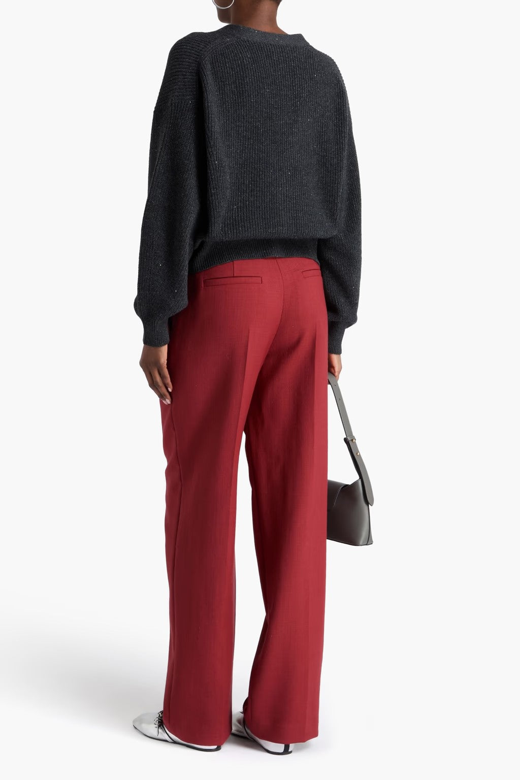 Multicolor Wool Casual Pants