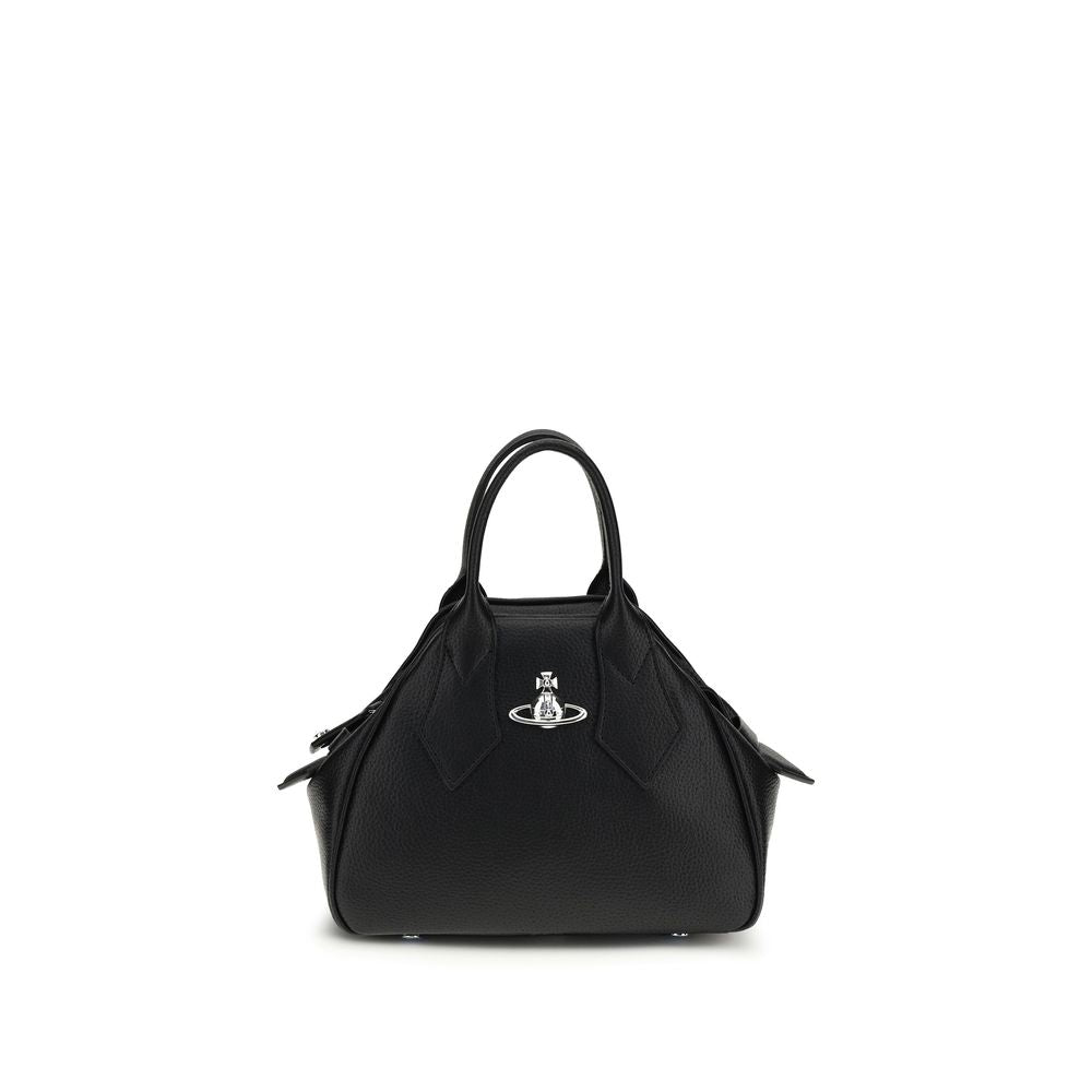 Black Polyurethane Handbag