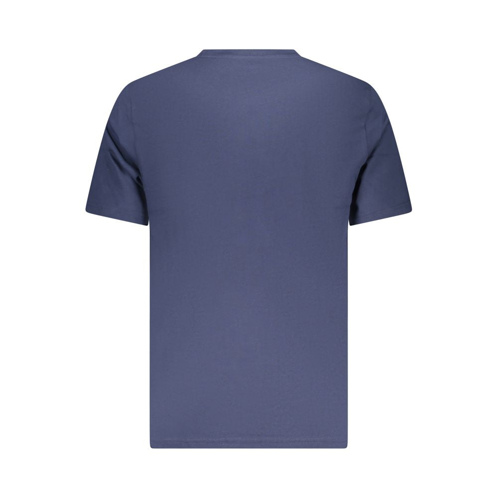 Blue Cotton Men's T-Shirt