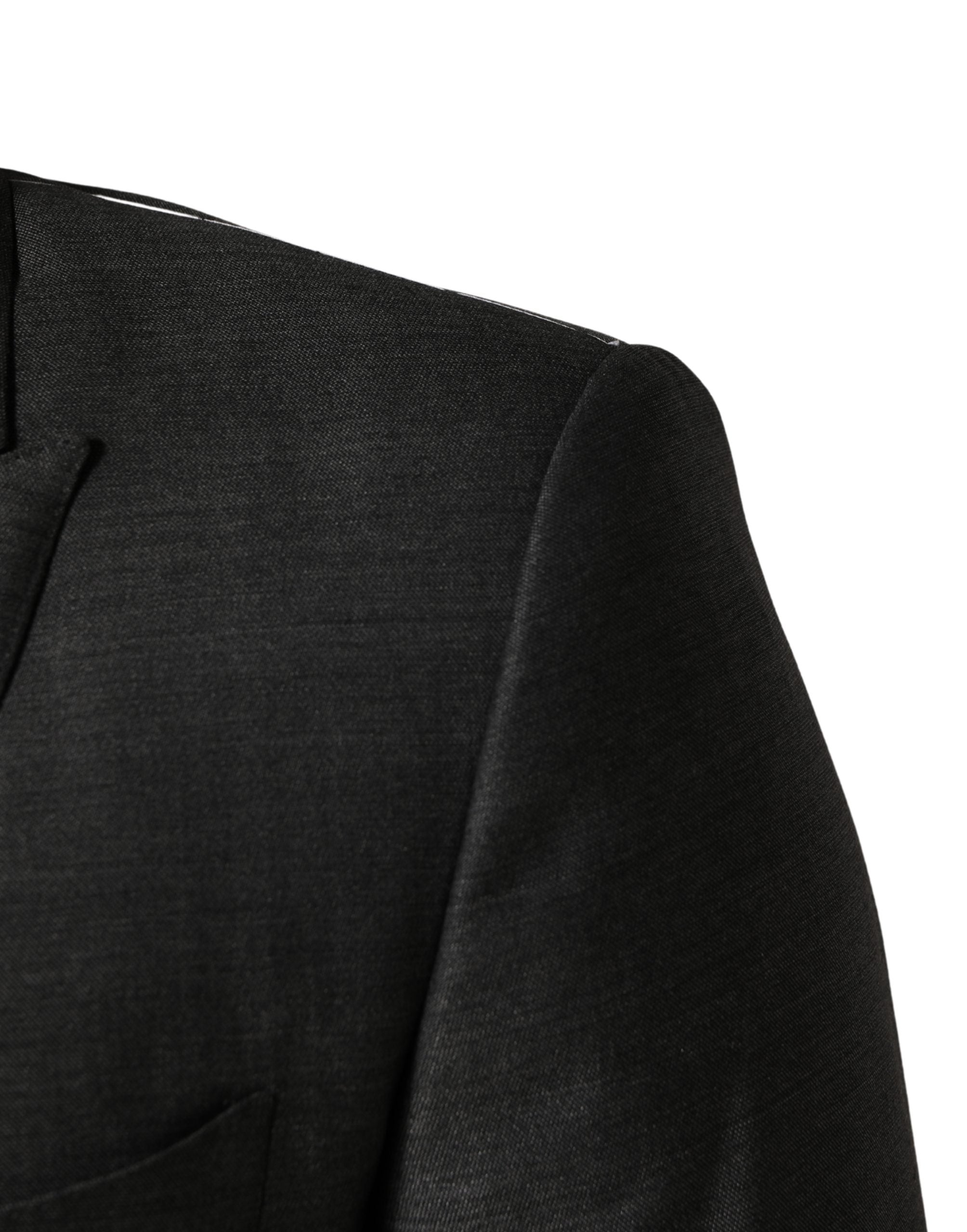 Dark Gray Wool Slim Fit Coat Jacket Blazer