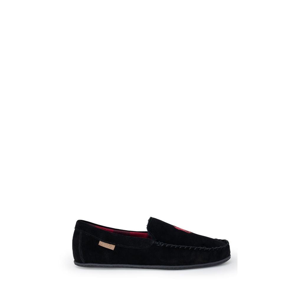 Black Faux Fur Slippers