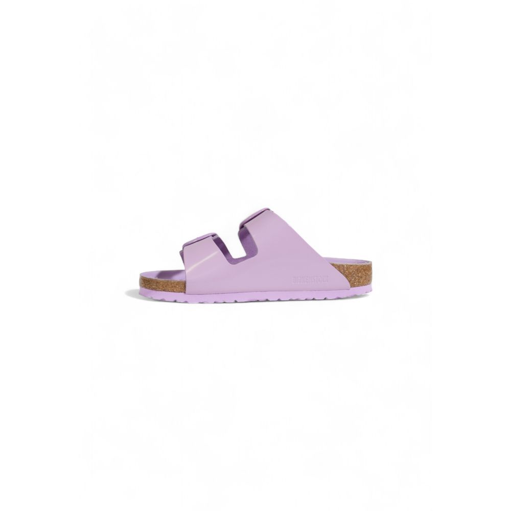 Purple Vegan Leather Flat Sandals
