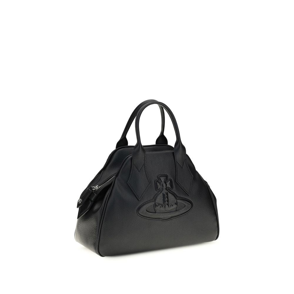 Black Polyurethane Handbag