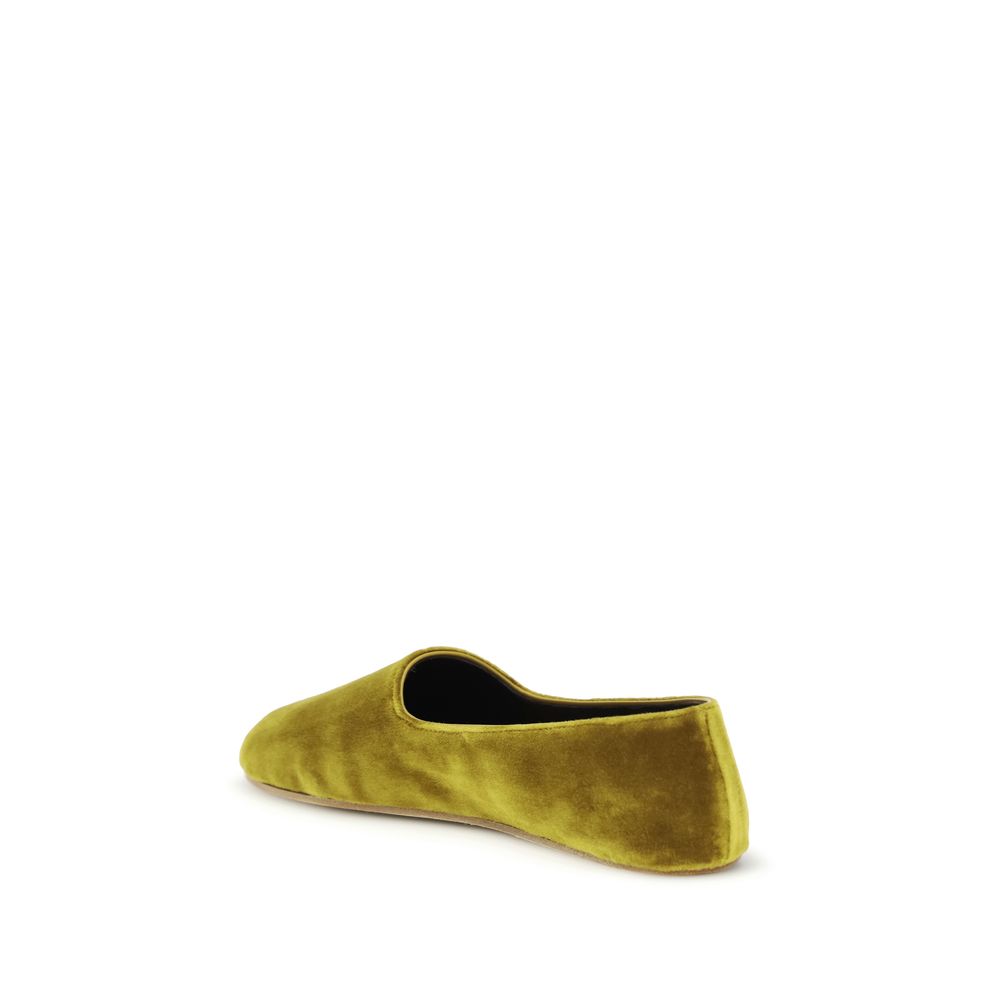 Bicolor Cotton Slip-On Loafers