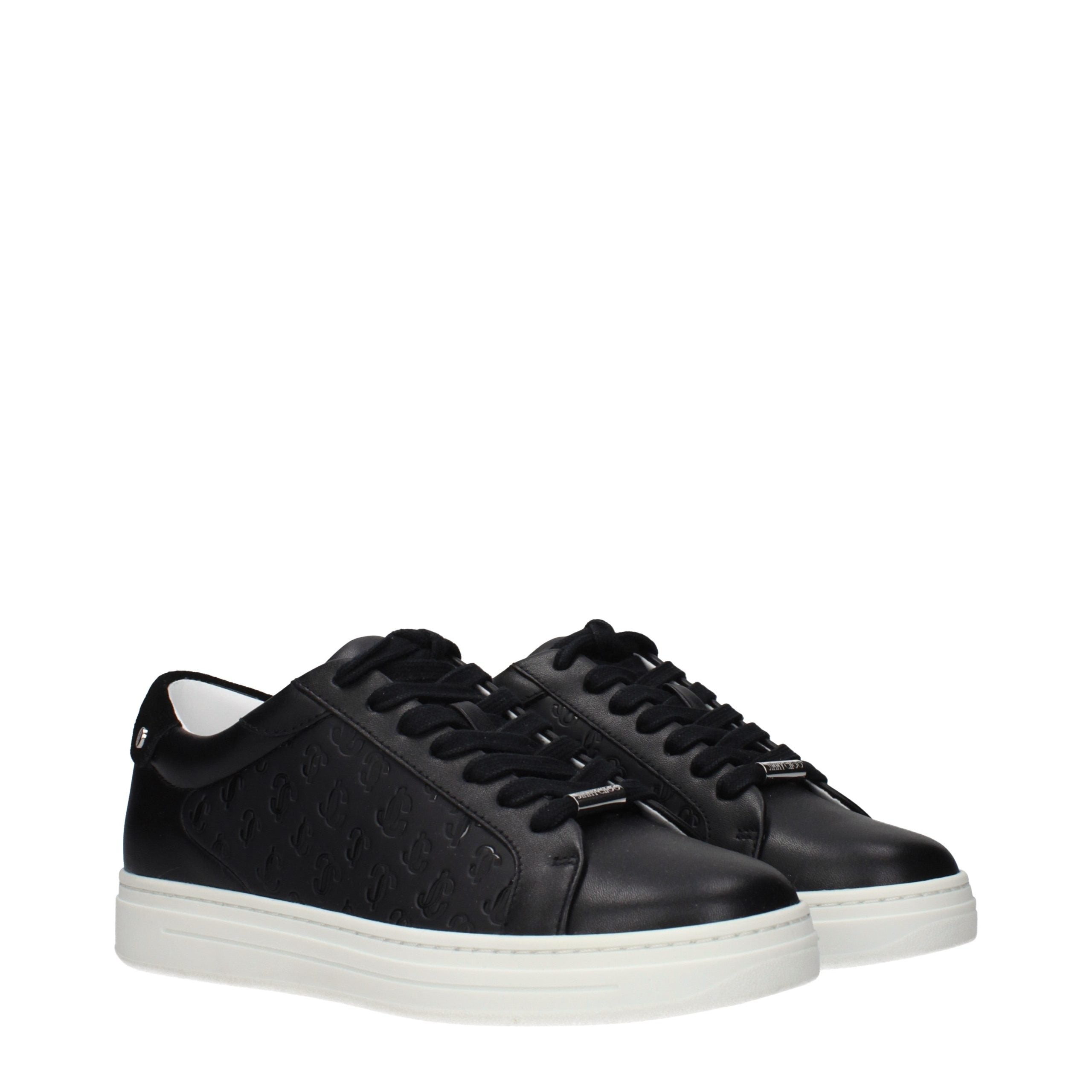 Black Leather Low Top Sneakers