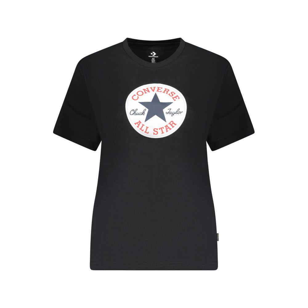 Black Cotton Women's T-Shirt