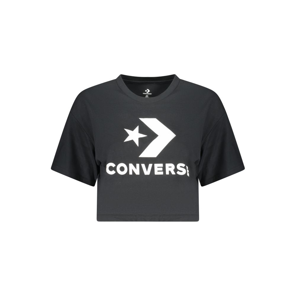 Black Cotton Women's T-Shirt