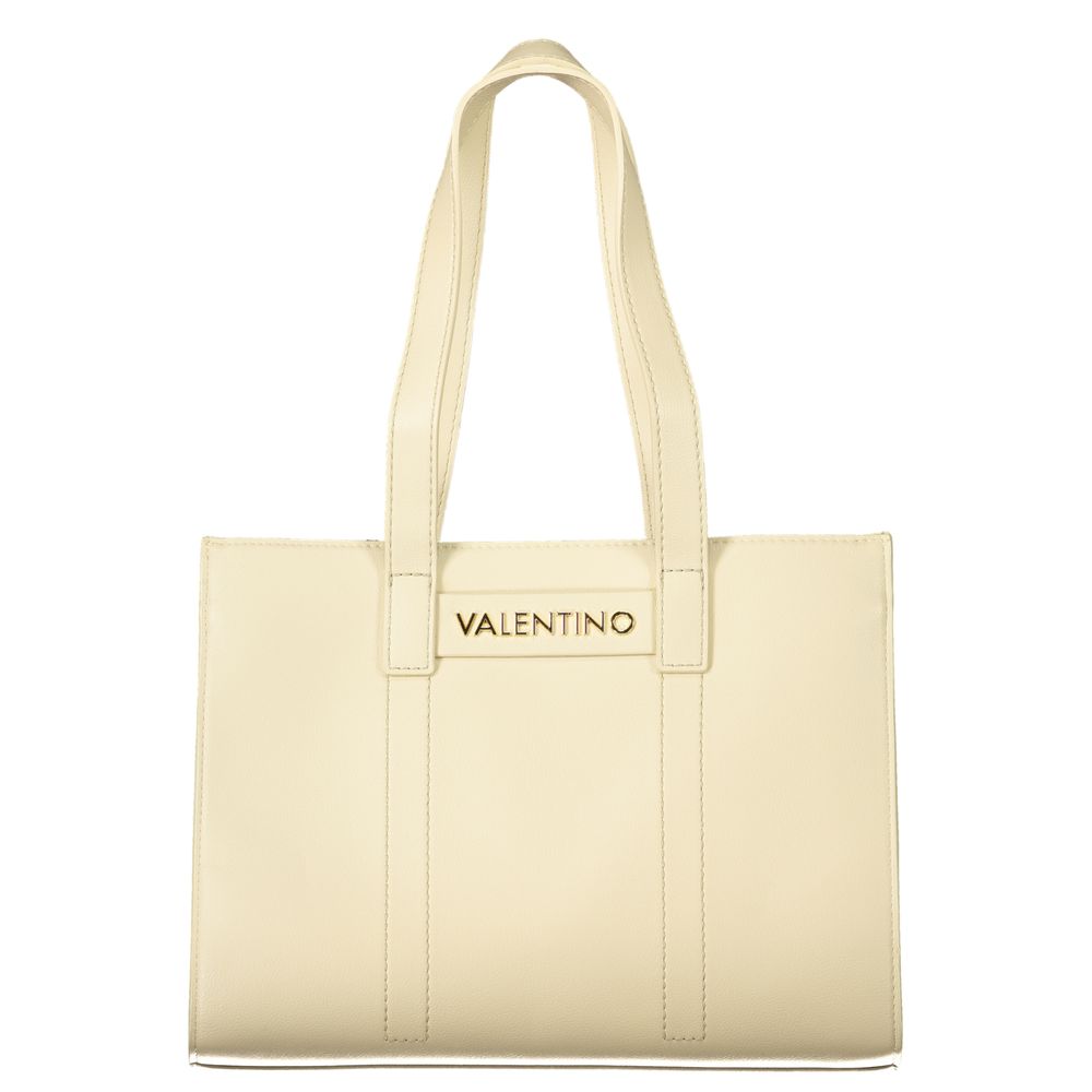 Beige Polyethylene Handbag
