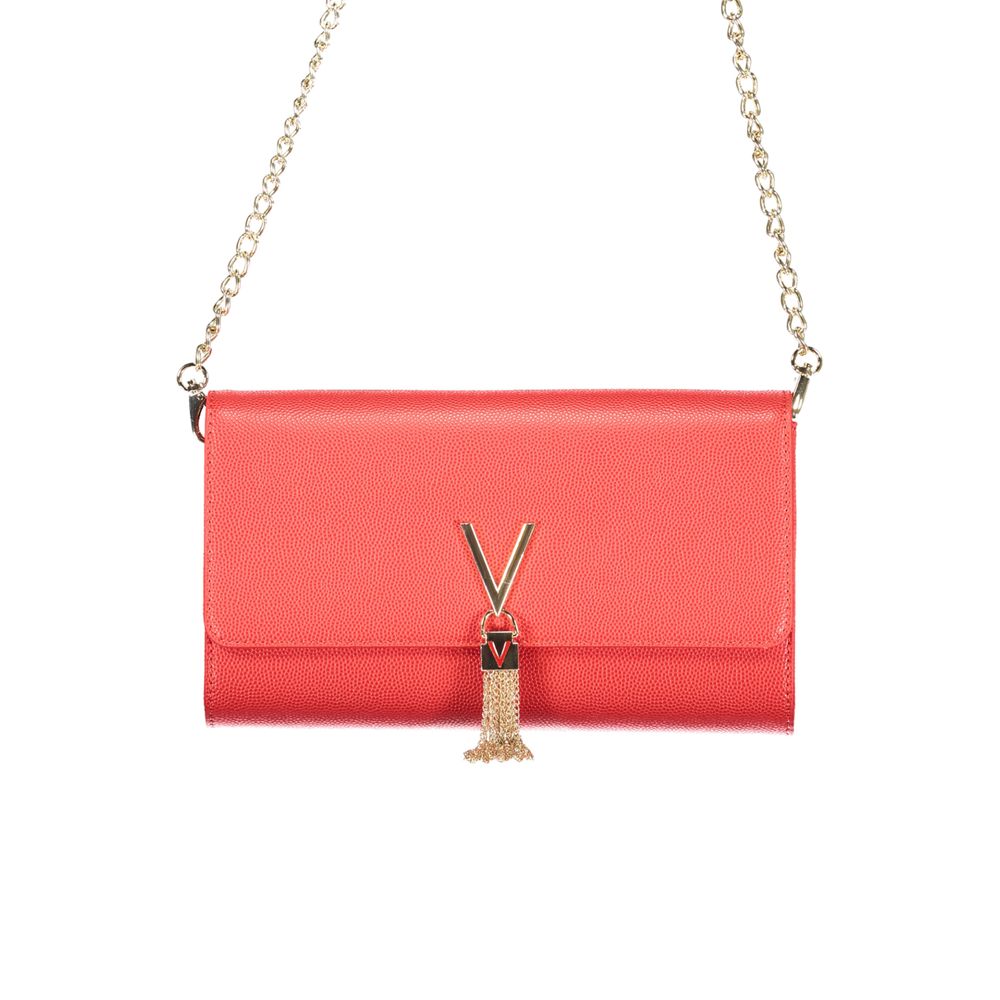 Red Polyurethane Women's Bag