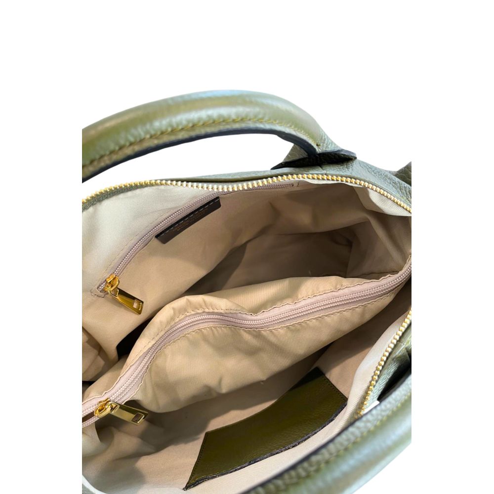 Green Leather Women Handbag