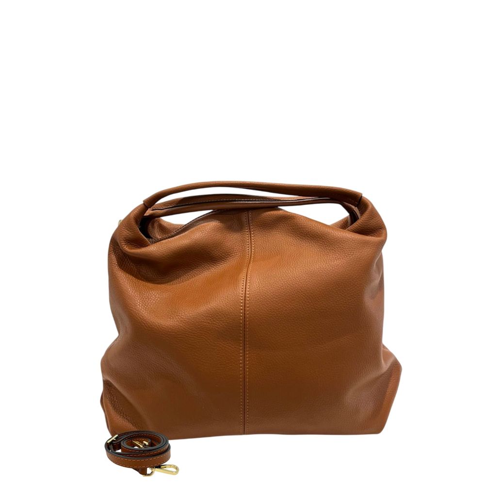 Brown Cowhide Shoulder Bag