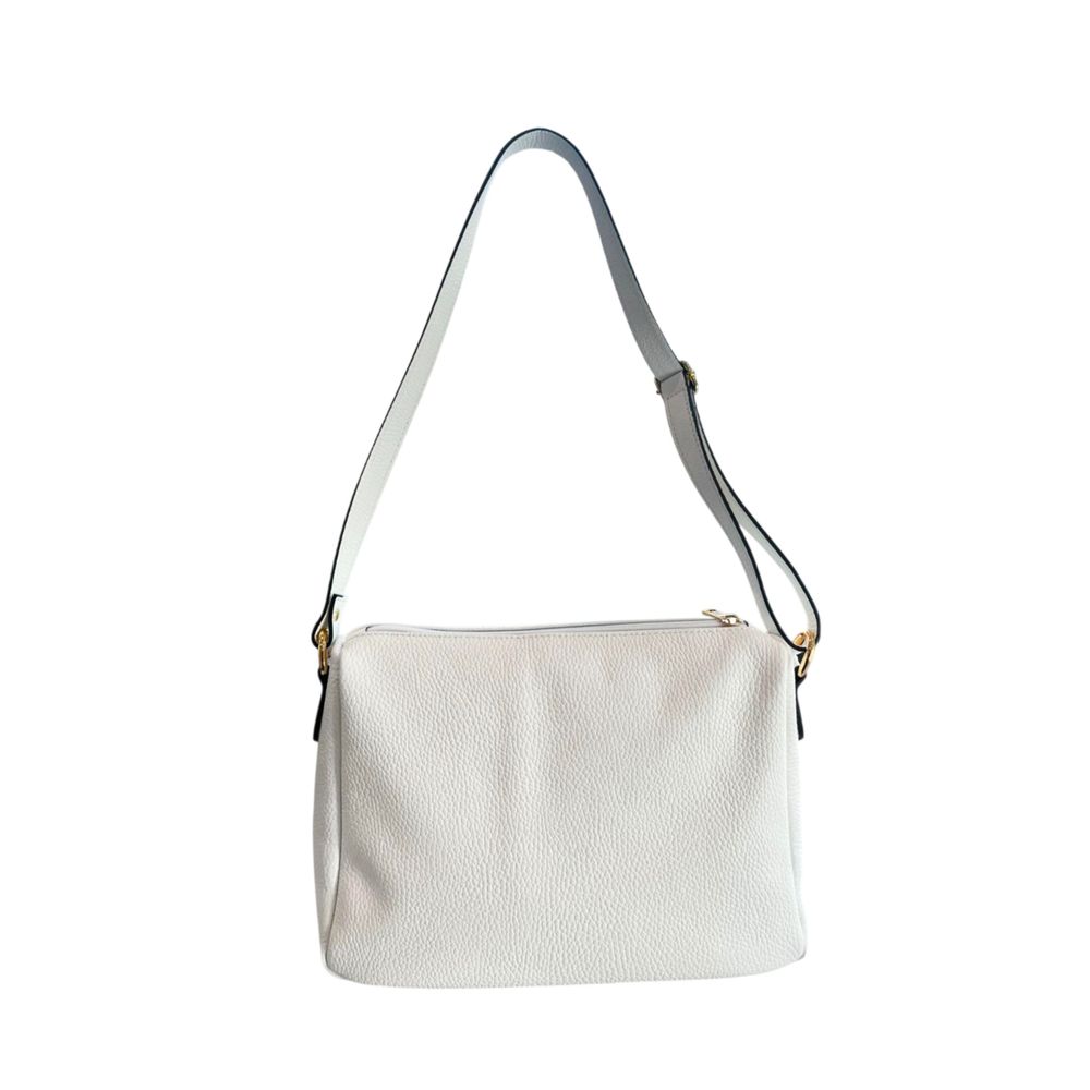 White Cowhide Crossbody Bag