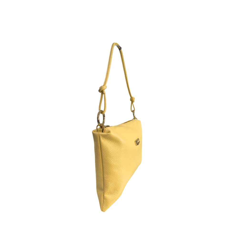 Bicolor Cowhide Clutch Bag