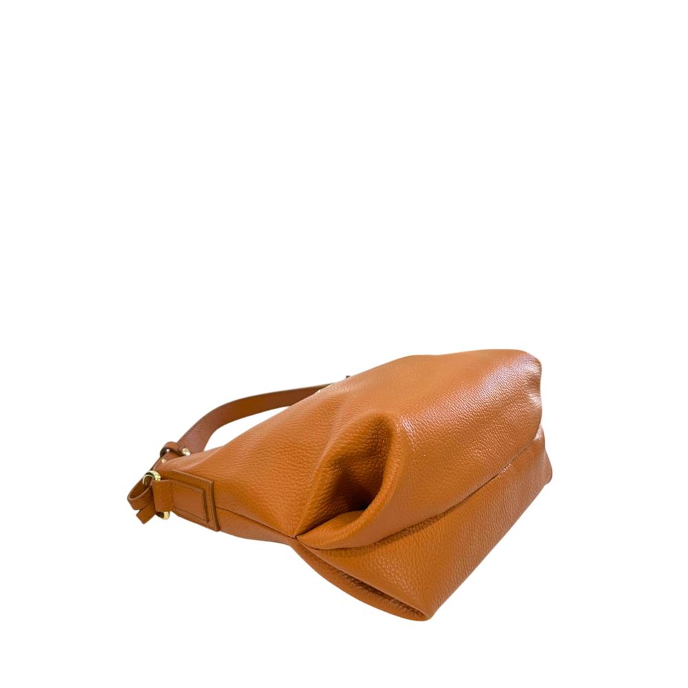 Brown Cowhide Clutch Bag