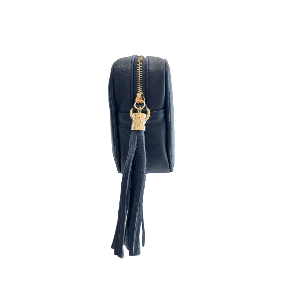 Blue Cowhide Crossbody Bag
